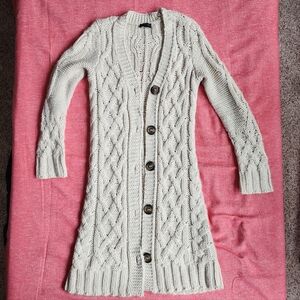 The Limited Cable Knit Cardigan - Cream